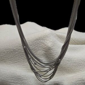 David Yurman Silver Necklace with Pave Diamonds